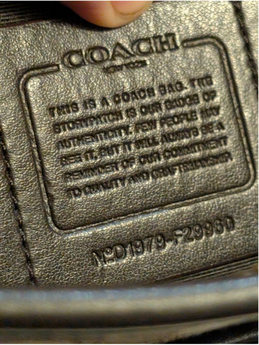 Coach Signature Jacquard File Crossbody Bag in EUC Model Number: F29960 - Picture 7 of 12